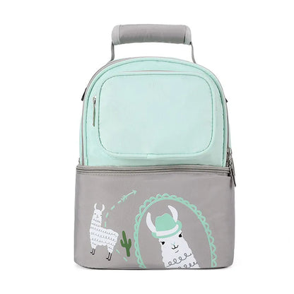 Large Capacity Double Layer Lunch Bag