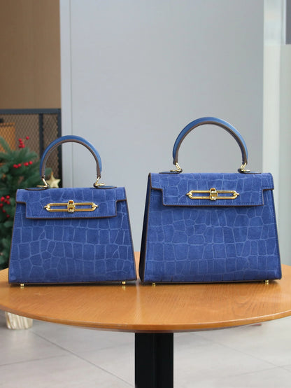 M.T MISS TOTE Leather Box Shoulder Bag