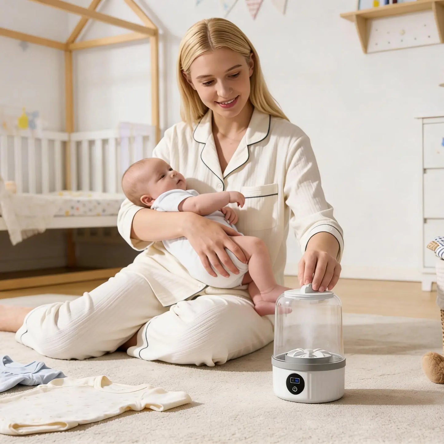 Portable Mini Washing Machine for Delicate Laundry