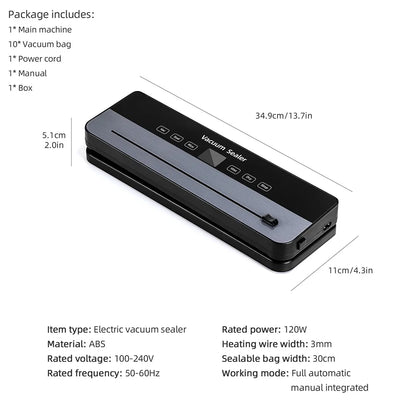 Electric Vacuum Sealer Machine