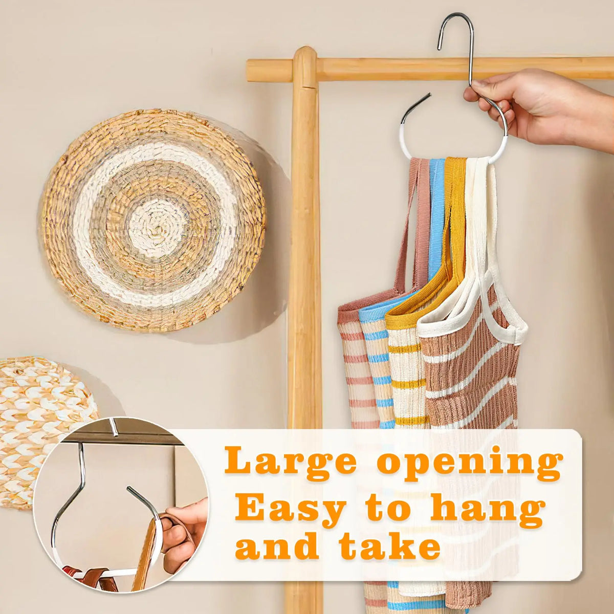 Metal Hat & Accessory Storage Hooks