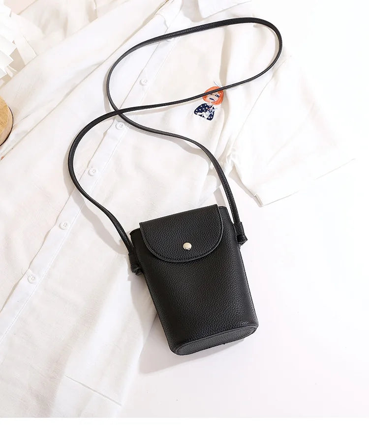 PU Leather Flap Crossbody Phone Bag