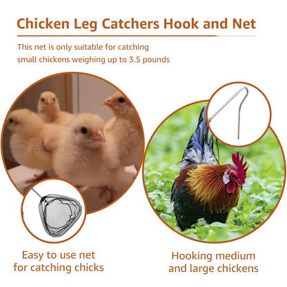 Retractable Chicken Catcher Set – Poultry Leg Hook & Net