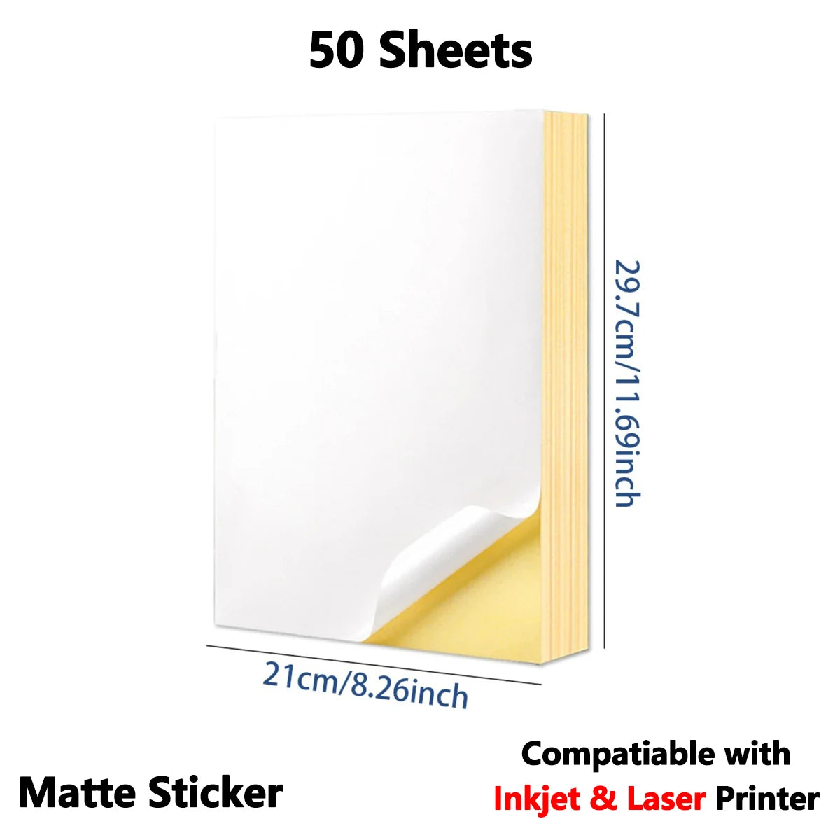 A4 Printable Self-Adhesive Sticker Paper