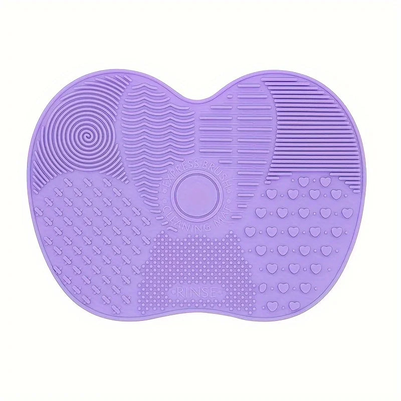 Apple-Shaped Silicone Makeup Brush Cleaning Pad