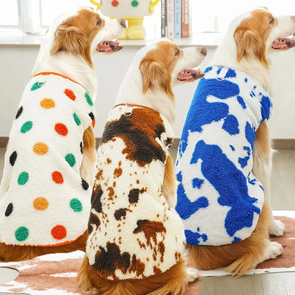 Warm Flannel Dog Fleece Vest for Autumn & Winter