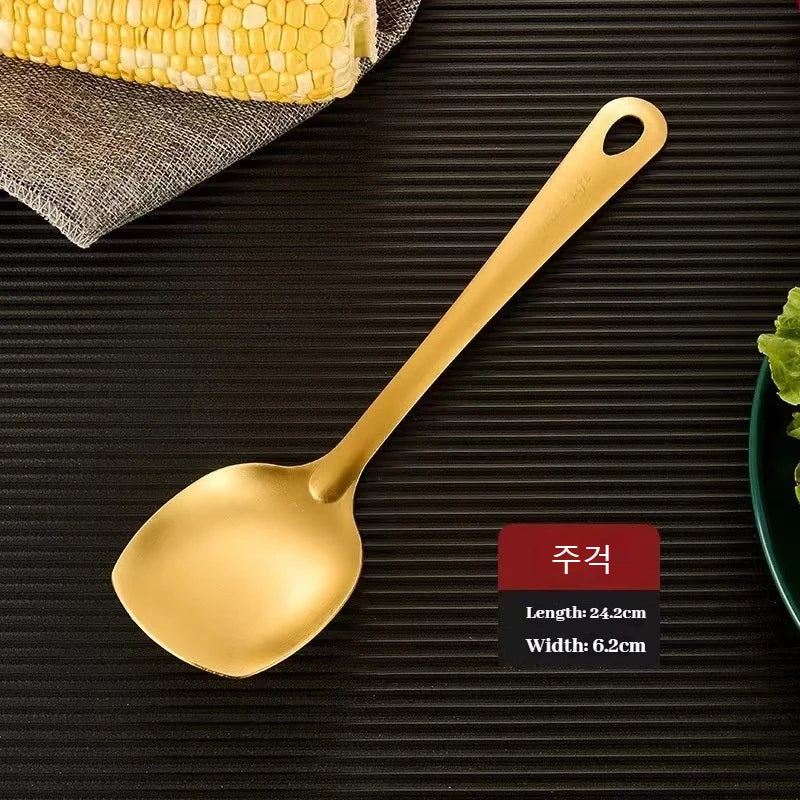 Gold Stainless Steel Kitchen Utensil Set