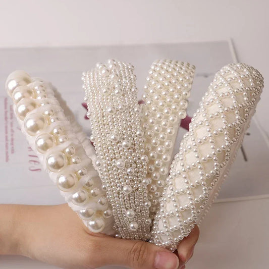 Pearl Hair Strap Headband for Women & Girls