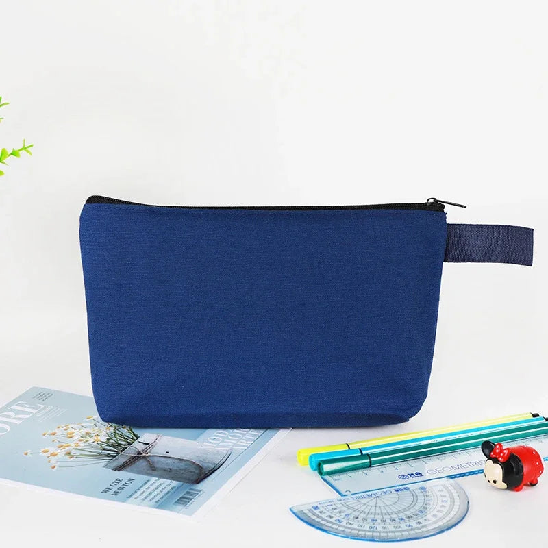Canvas Pencil Case with Zipper