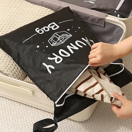 Waterproof Travel Laundry Bag with Hanging Strap