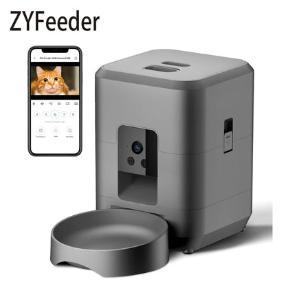 Smart Wi-Fi Pet Feeder with Camera
