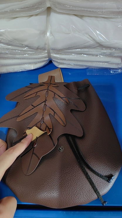 Medieval Leaf Belt Waist Pouch