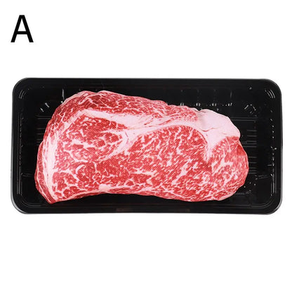 Squeaky Steak Dog Chew Toy