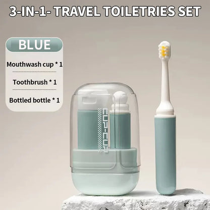 3-in-1 Travel Toothbrush & Toiletry Storage Set