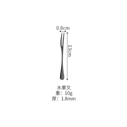 Black Stainless Steel Cutlery Set