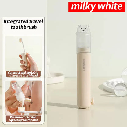 Portable Folding Travel Toothbrush Set