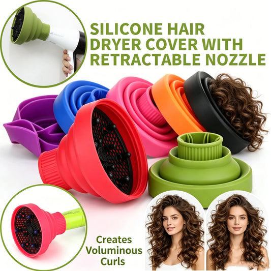Foldable Silicone Hair Dryer Diffuser Attachment