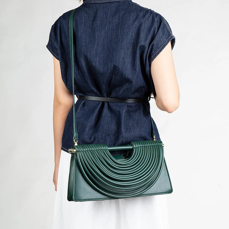 Gold Handwoven Evening Handbag