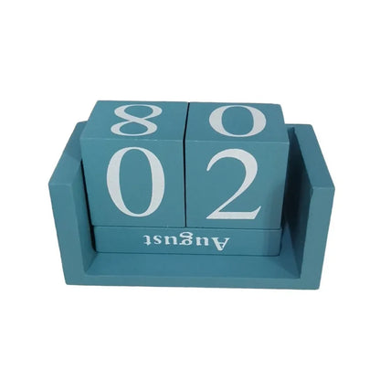 MDF Wooden Perpetual Calendar Block