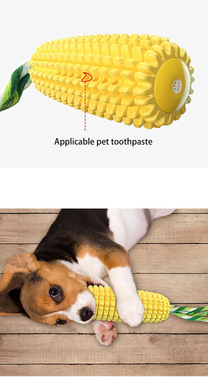 Corn Chew Squeaky Dog Toy