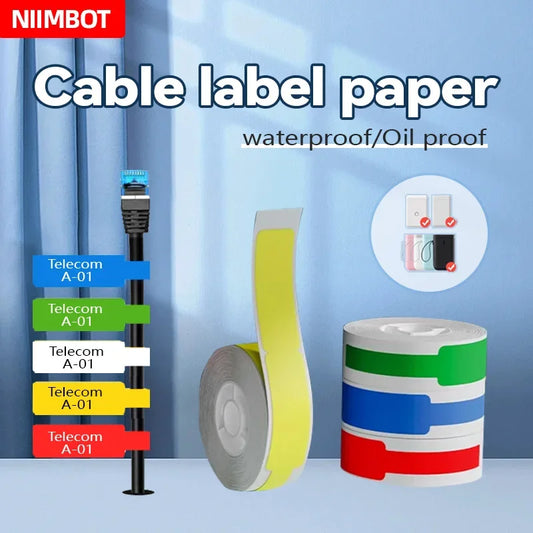 Thermal Cable Labels for Niimbot D11/D110