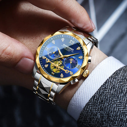Men's Quartz Chronograph Stainless Steel Watch