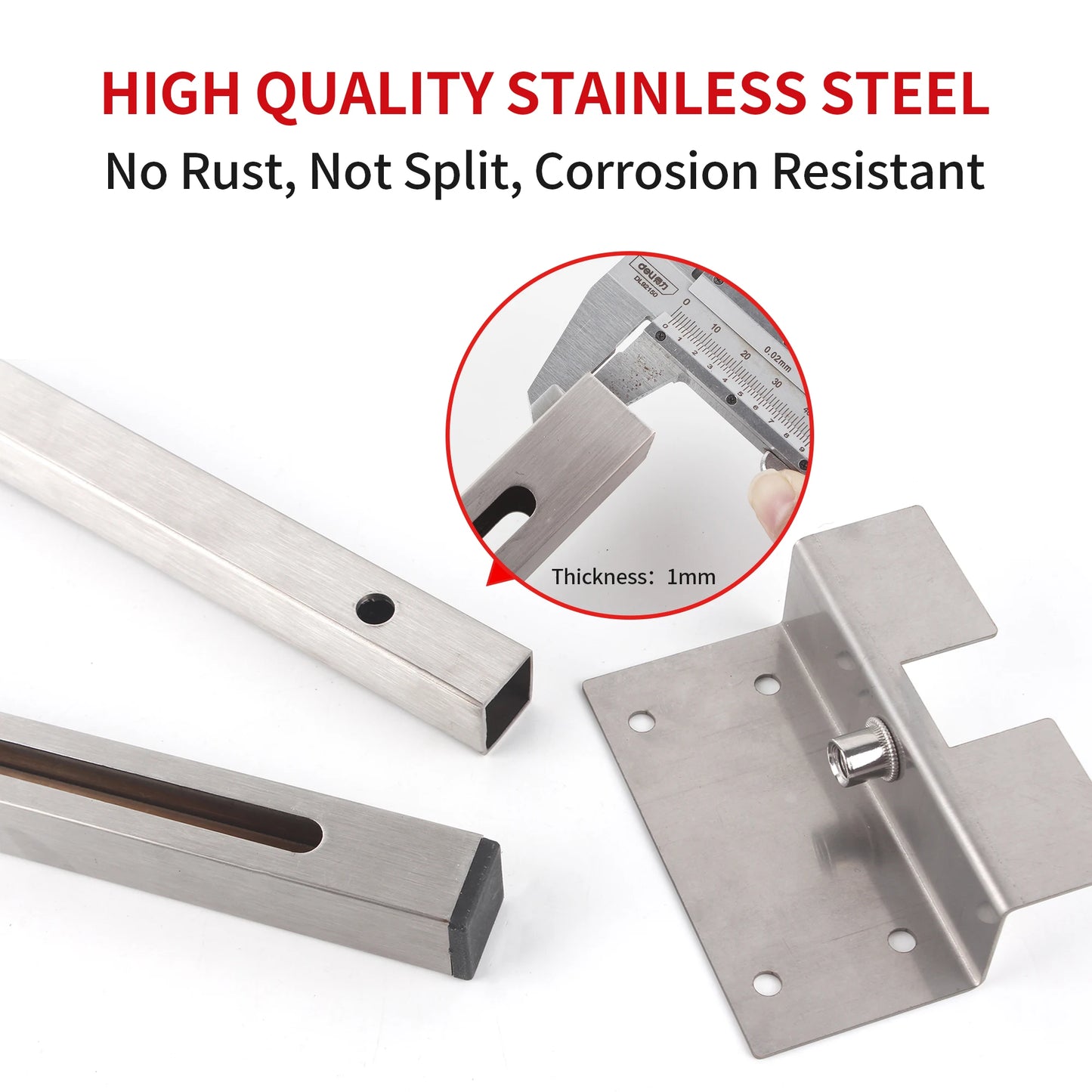 Adjustable Stainless Steel Undermount Sink Support Bar (1 Piece)
