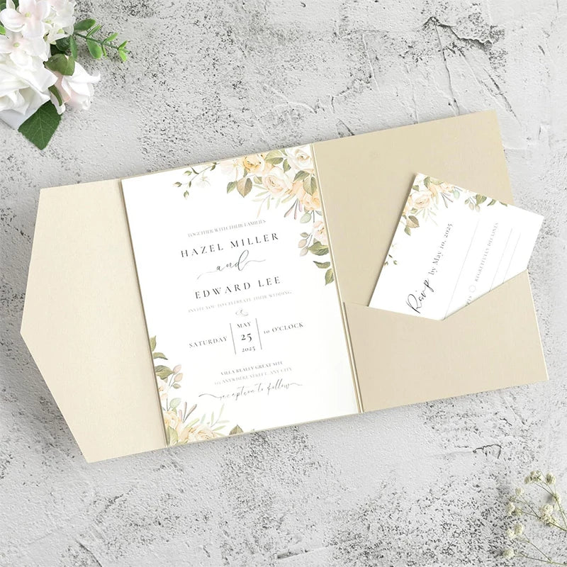 Premium 250g Green Invitation Envelopes