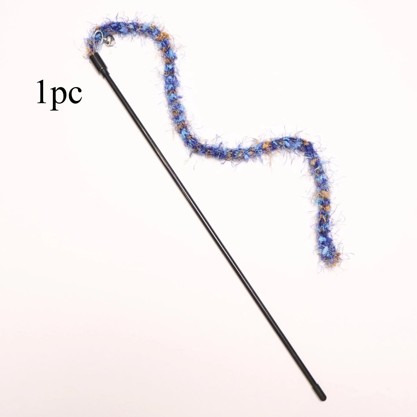 Colorful Plush Rope Cat Teaser Wand Set