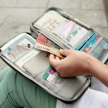 Travel Passport Wallet Organizer