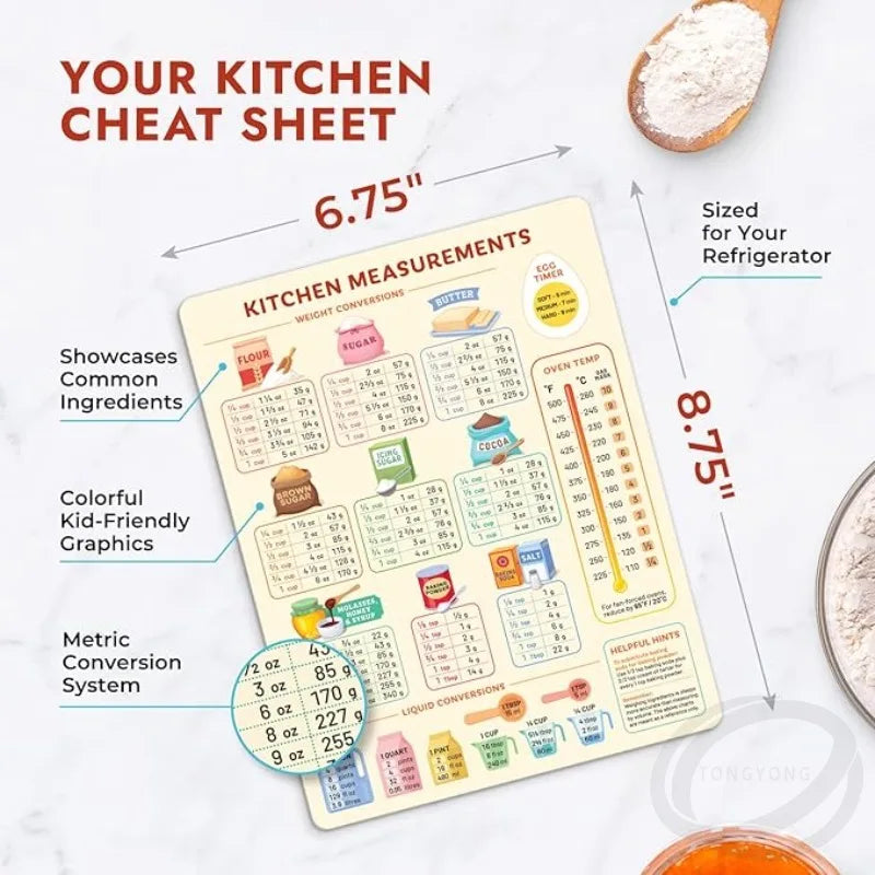 Kitchen Conversion Chart Magnet