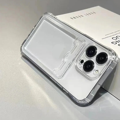 Clear Card Pocket Phone Case for iPhone