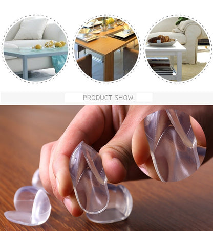 4Pcs Child Baby Safety Silicone Protector Table Corner