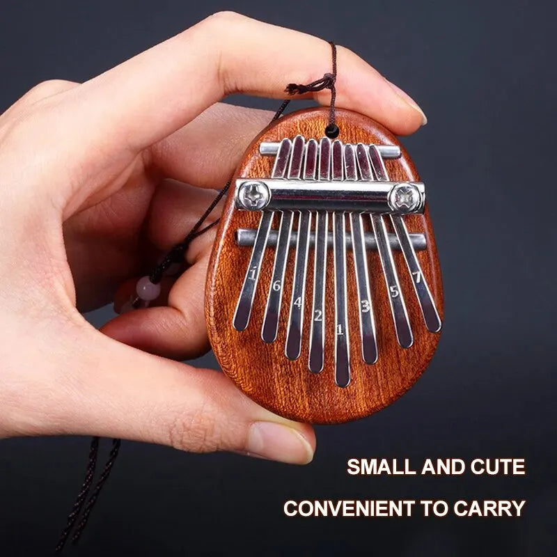 8-Key Mini Wooden Kalimba Thumb Piano
