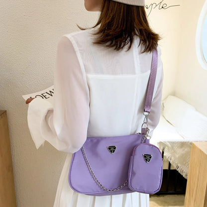 Nylon Crossbody Shoulder Bag Set