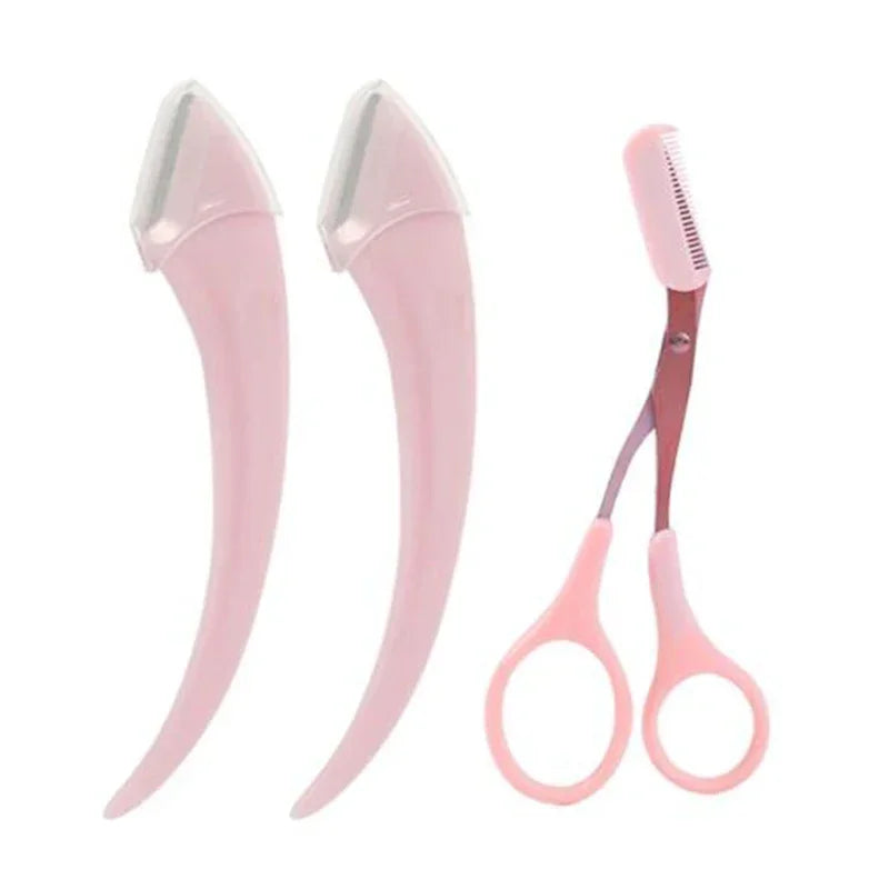 Eyebrow Trimming Razor & Brow Comb Set
