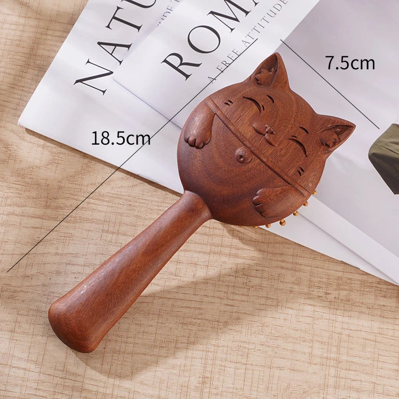 Animal Shape Sandalwood Massage Hair Comb