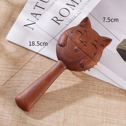 Animal Shape Sandalwood Massage Hair Comb