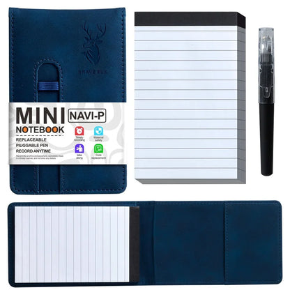 A7 Leather Pocket Notebook Set