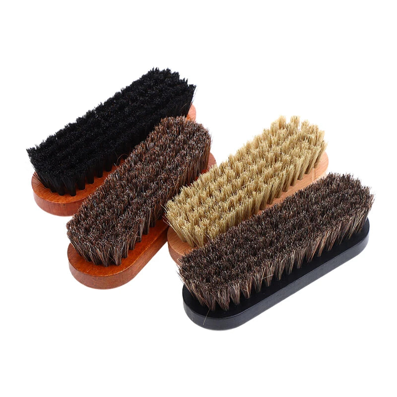 Horsehair Leather Shoe Care Brush