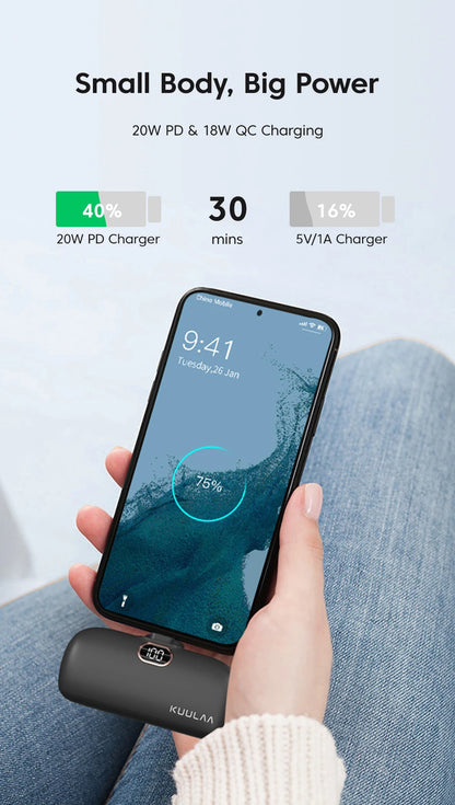 20W Fast Charging Portable Power Bank