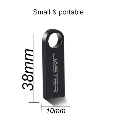 Waterproof Metal USB 2.0 Flash Drive with Keychain