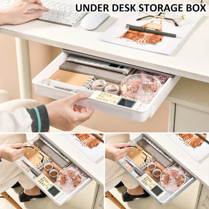 Under Desk Hidden Storage Drawer
