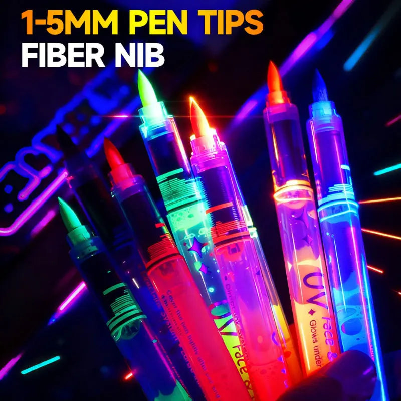 Fluorescent Face & Body Paint Pens
