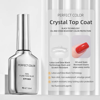 PERFECT COLOR No Wipe Gel Base & Top Coat Set
