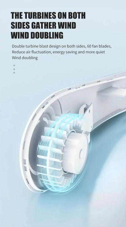 Mini Bladeless Rechargeable Neck Fan