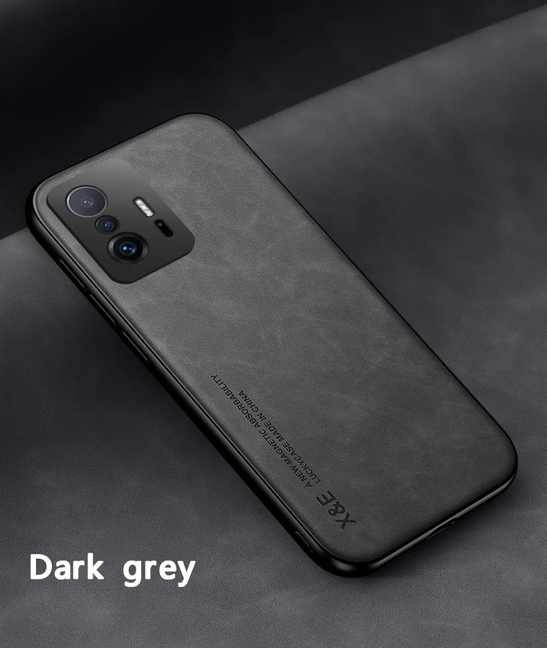 Magnetic PU Leather Case for Xiaomi Phones
