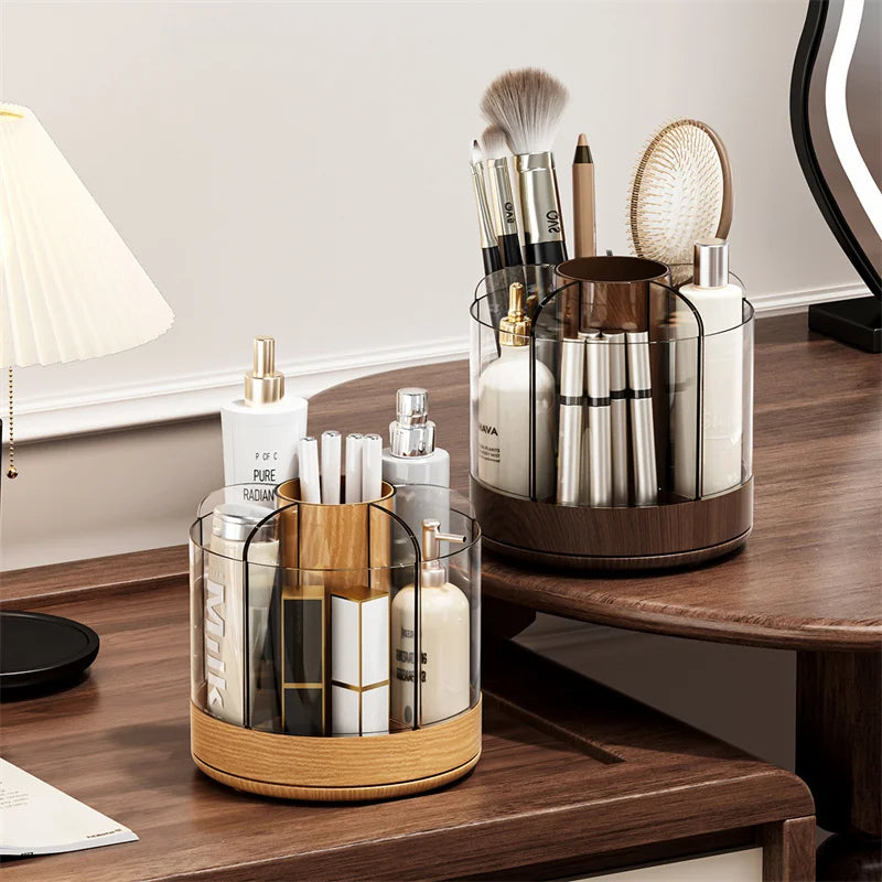 360° Rotating Makeup Brush Holder