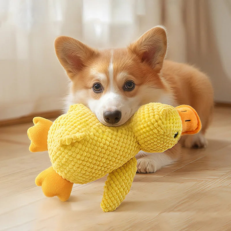 Plush Goose Squeaky Dog Toy