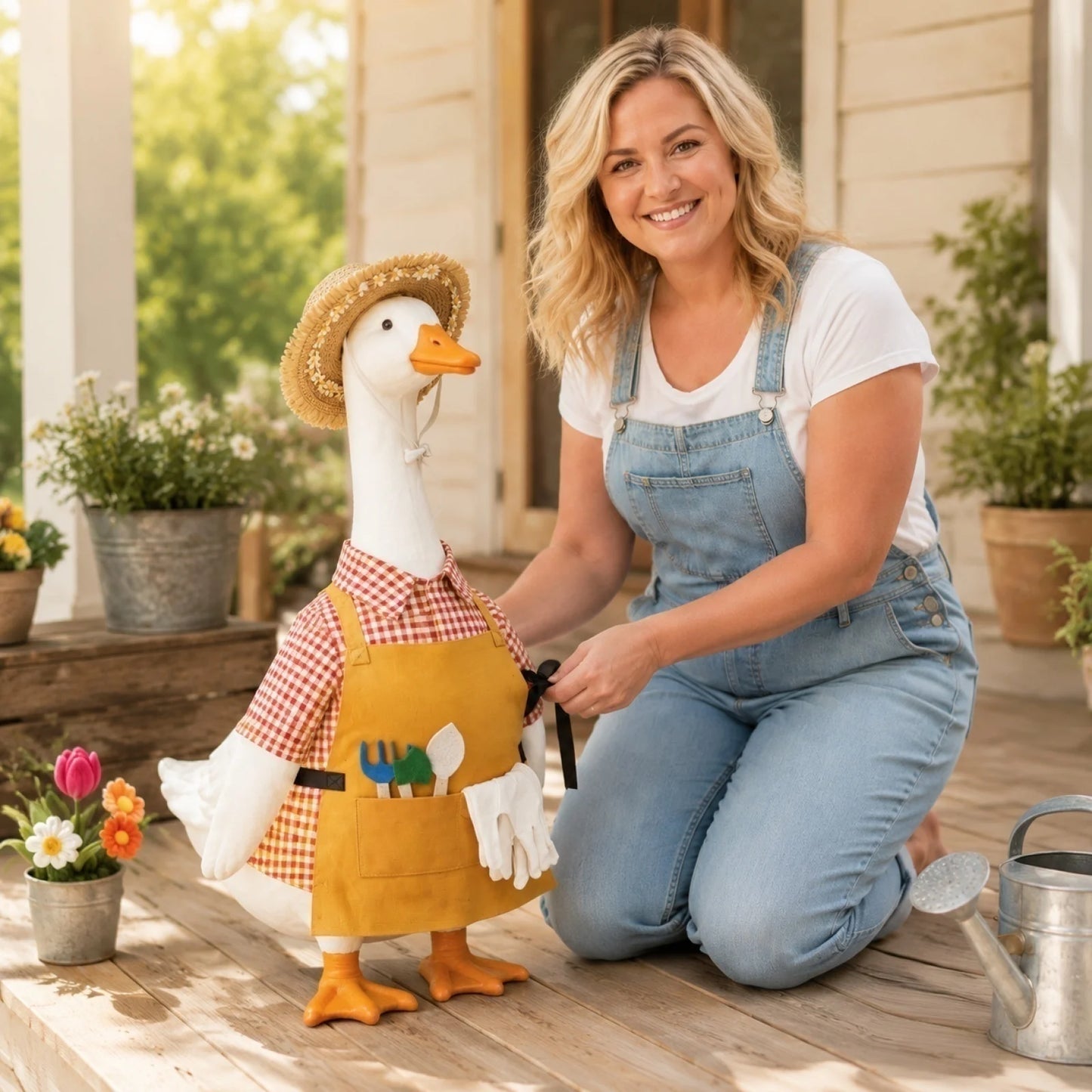 Garden Porch Goose Gardener Costume Set